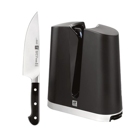 Zwilling 7 in. Pro Chef and Vertical Edge Sharpener 2 Piece Mixed Set