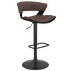 Worldwide Rover 360° Swivel Seat Air Lift Adjustable Stool - Brown