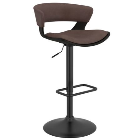 Worldwide Rover 360° Swivel Seat Air Lift Adjustable Stool - Brown