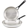 Kitchenaid® Stainless Steel 5-ply Clad, 2pk Fry Pan