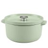 Kitchenaid® 5.7l Enamel Dutch Oven - Pistachio