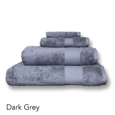 Cuddle Down 3 Piece Alexandria 100% Egyptian Cotton Towel - Dark Grey