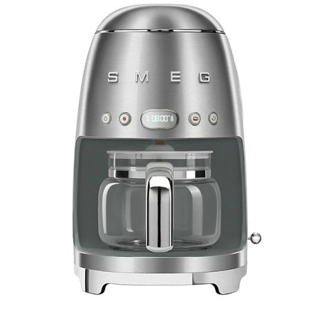 SMEG 50's Retro Style Drip Coffee Machine - Brushed Stainless Steel