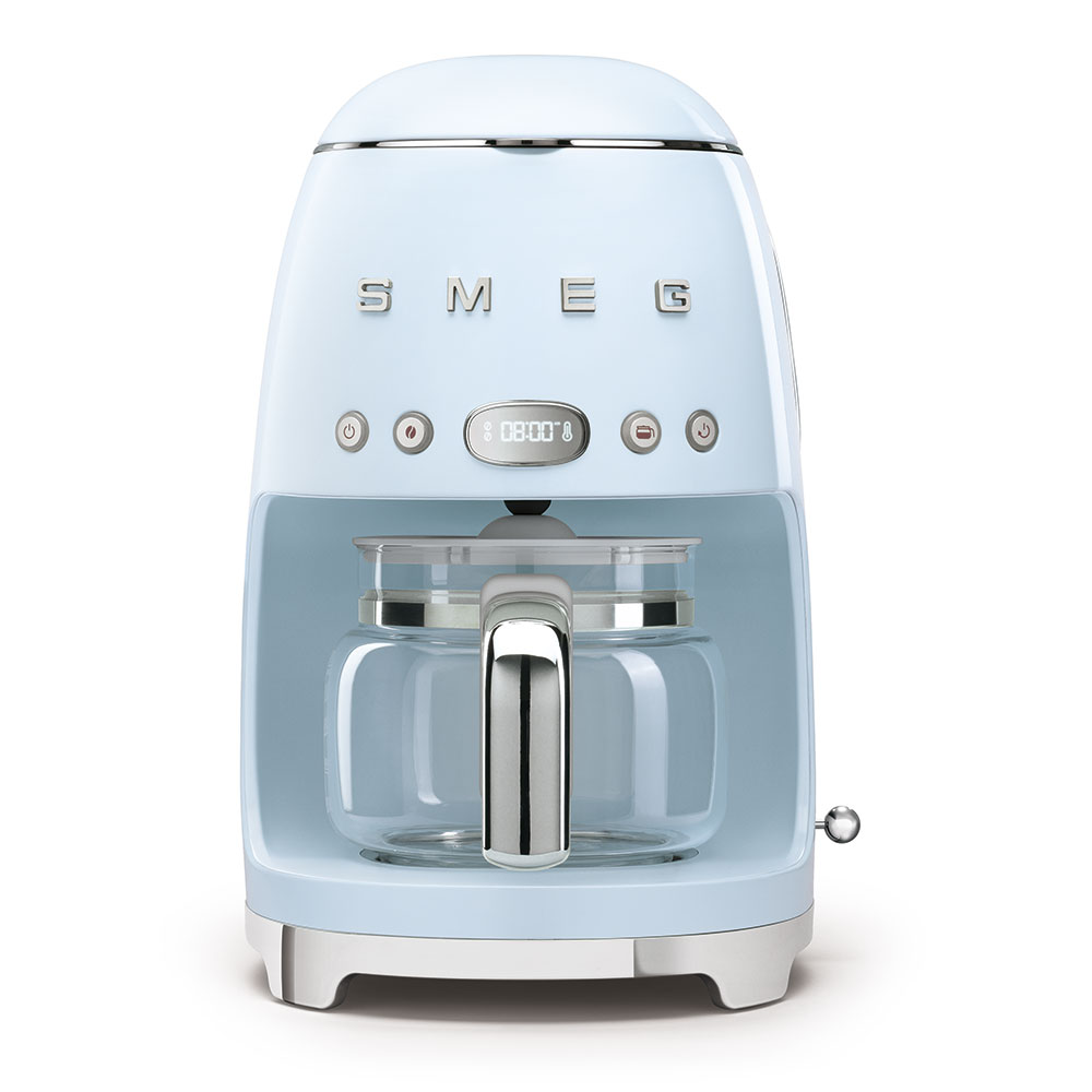 Smeg 50's Retro Style Aesthetic Drip Filter Coffee Machine - Pastel Blue