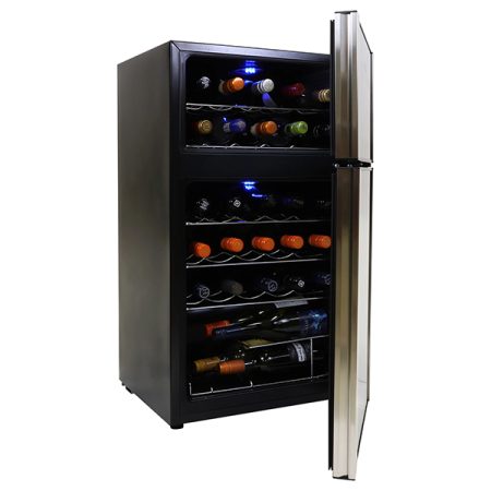 Koolatron 29 Bottle Elite Series Dual Cooling Zones Wine Fridge