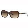 Coach HC8116 Rectangle Sunglasses - Brown Gradient