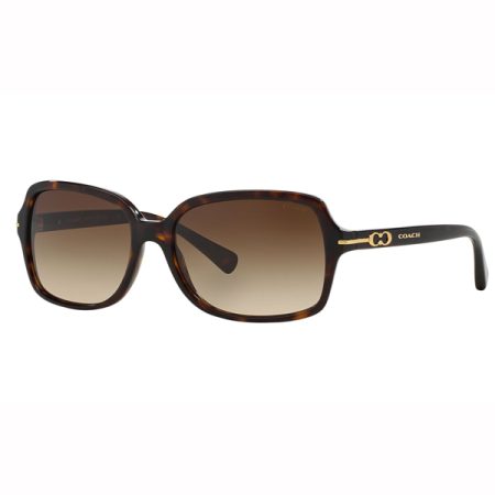 Coach HC8116 Rectangle Sunglasses - Brown Gradient