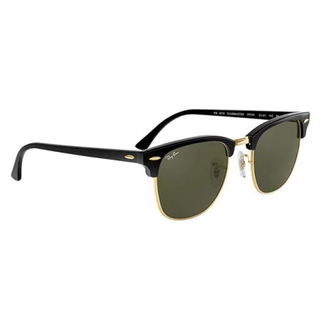 Ray Ban Aviator Large Metal With Metal Black Frames And Grey Green Crystal Lenses