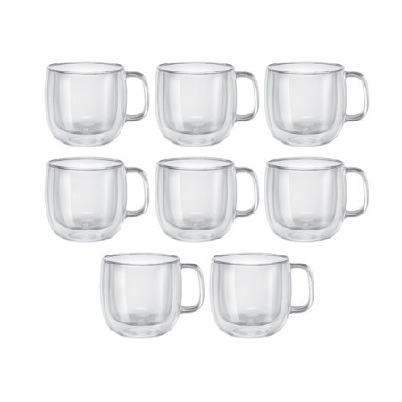 Zwilling Sorrento Plus Double-wall Cappuccino Mug 8pc Pk 450ml