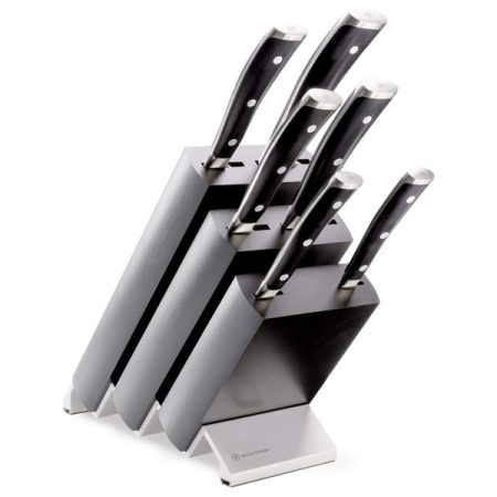 Wüsthof Classic Ikon 7 Pc Knife Block Black