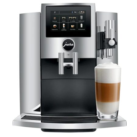 JURA S8 Chrome Fully Automatic Espresso and Cappuccino Machine With Built-in Grinder