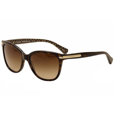 Coach HC8132 Cat Eye Sunglasses - Brown Gradient