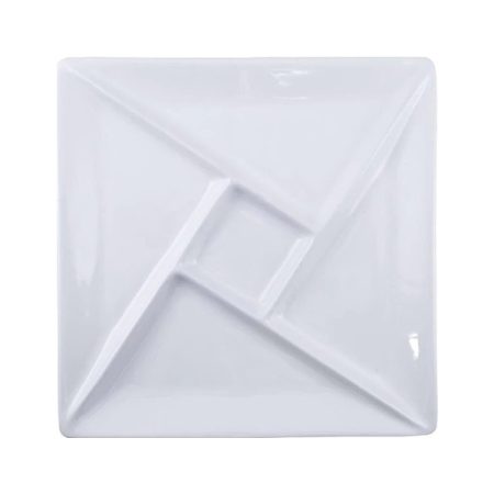 Swissmar Fondue/Raclette Porcelain Plates - Square - White