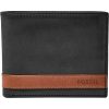Fossil Quinn Flip ID Bifold - Black