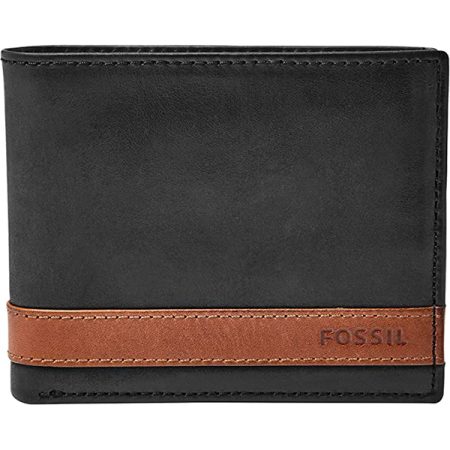 Fossil Quinn Flip ID Bifold - Black