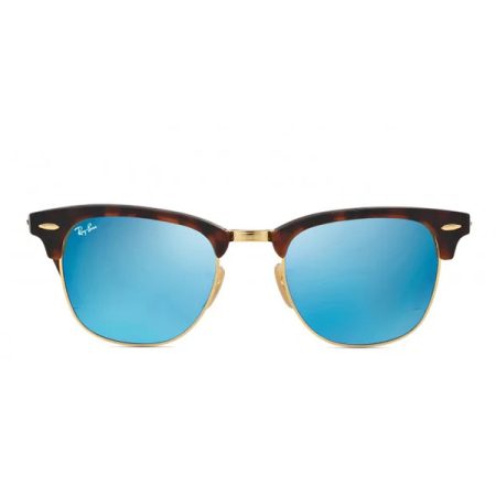 Ray-Ban Clubmaster Sand Havana Gold/Grey Mirror Blue