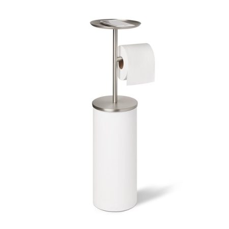 Umbra Portaloo Toilet Paper Stand - White/Nickel
