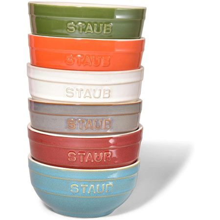 Staub Ceramic 6 Piece Ceramic Bowl Set - Mixed Colours
