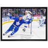 Frameworth Auston Matthews Framed Toronto Maple Leafs 20x29 in. Celebration Canvas