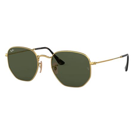 Ray-Ban Hexagonal Flat Lens Sunglasses - Green