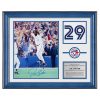 AJ Sports JOE CARTER Blue Jays Signed 1993 World Series Home Run 20x24 in. Jersey Number Frame