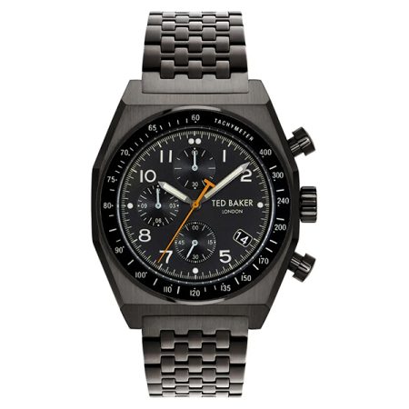 Ted Baker Filey Stainless Steel Black Bracelet Watch - Men's