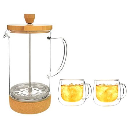 Grosche Melbourne Bamboo French Press Bundle