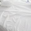 Highland Feather French Linen White Queen Size Cover Set