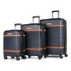 Bugatti Wellington 3 Piece Luggage Set - Navy