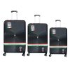 Tucci Disegno Volant 3 Piece Luggage Set - Black