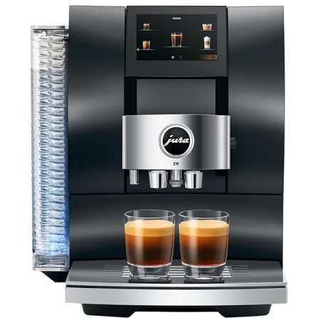 JURA Z10 Impressa Fully Automatic Espresso /Cappuccino Machine With Product Recognizing Grinder (P.R.G.) For Hot And Cold Specialty Coffees - DIAMOND BLACK