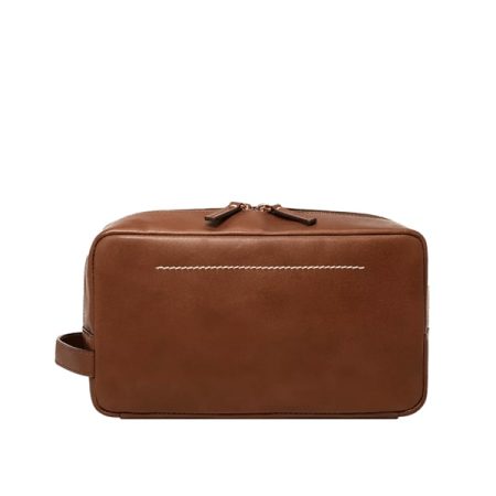 Fossil - Westover Brown Leather Dopp Kit