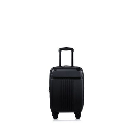 CHAMPS Vintage Black Collection hard side Expandable Carry-on, Black