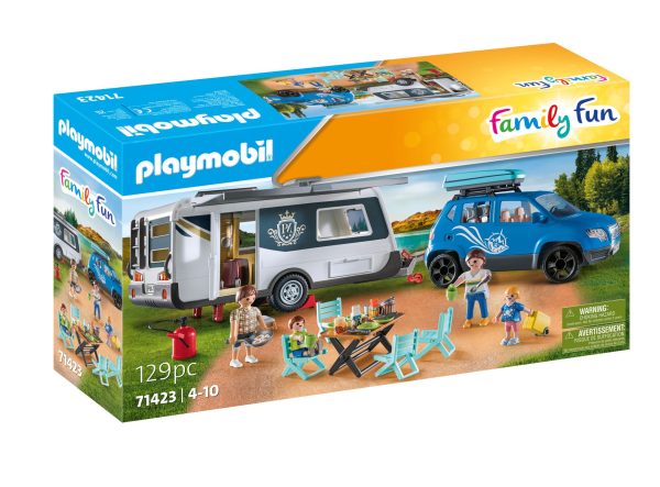 PLAYMOBIL-71423 Caravan with Car​