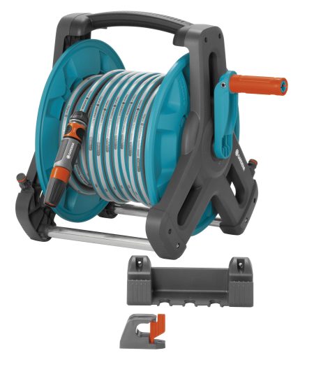 GARDENA Wall-Mounted Hose Reel Set 65 ft.