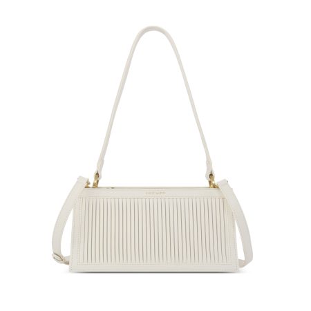 Pixie Mood-Abigail Clutch, CoconutCream Pleated