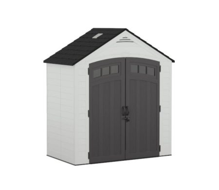 Suncast - Vista® 7 x 4' Storage Shed - Ice Cube