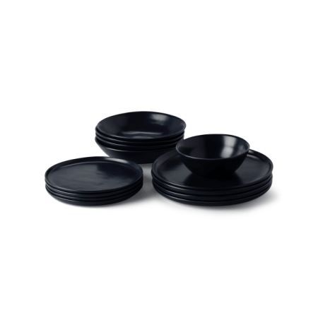 Fable - Base Dinnerware Set  16-Piece Set Midnight Blue