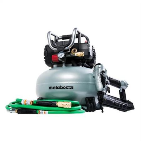 Metabo-HPT - 18 Gauge Brad Nailer and Compressor Combo Kit