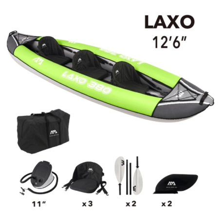 Aqua Marina - Laxo 380 - 3-person Inflatable Kayak/Canoe