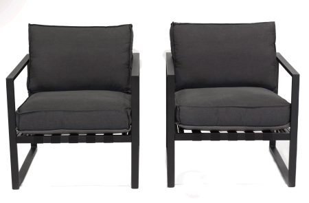 Outdoorz Essentials - Ral Chairs 2pcs Set - Charcoal