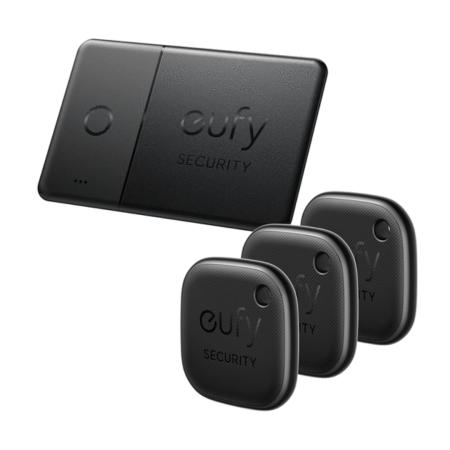 eufy security smart trackers (3) and smart card (1) bundle