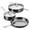 Hestan - NanoBond Collection - Stainless Steel 5-Piece Titanium Essential Cookware Set, Induction Cooktop Compatible