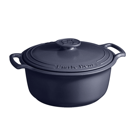 EMILE HENRY INDIGO Sublime - Round Stewpot(M), 36.8x31x17.7cm,5.8L/6qt