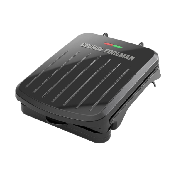 George Forman 2-Serving Electric Indoor Grill&Panini Press-Black