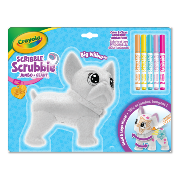 Crayola Scribble Scrubbie Jumbo Big Wilbur with 5 Pips
