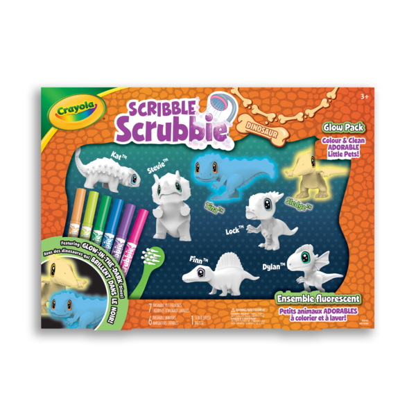 Crayola Scribble Scrubbie Dino 7ct. Combo Pack