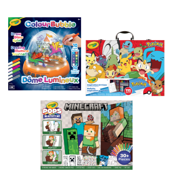 Crayola Pokemon & Minecraft Bundle