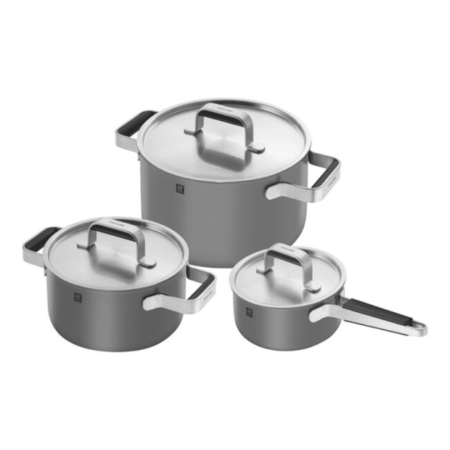 Zwilling Pure 6 Piece Pots & Pans Set in Grey
