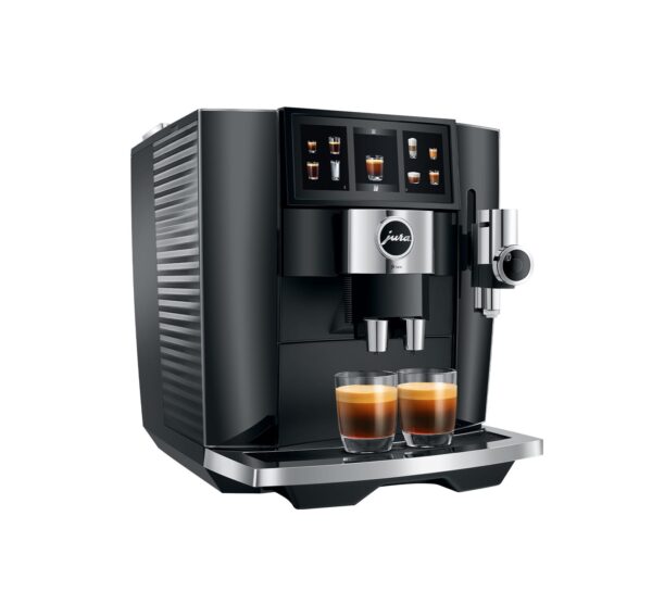 Jura J8 TWIN Super Automatic Espresso Machine in Diamond Black